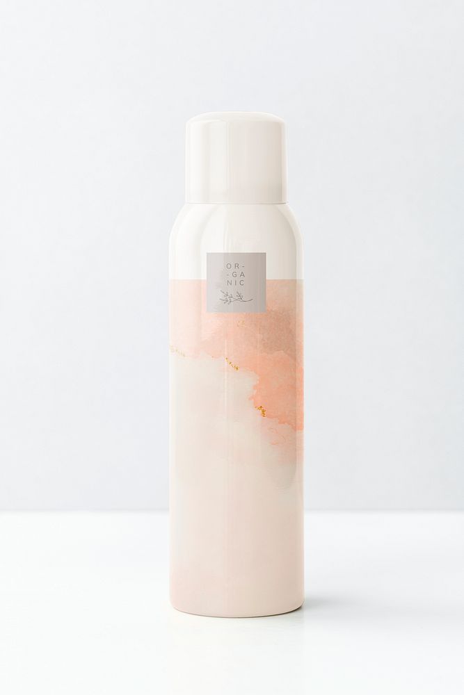 Beauty spray bottle mockup design