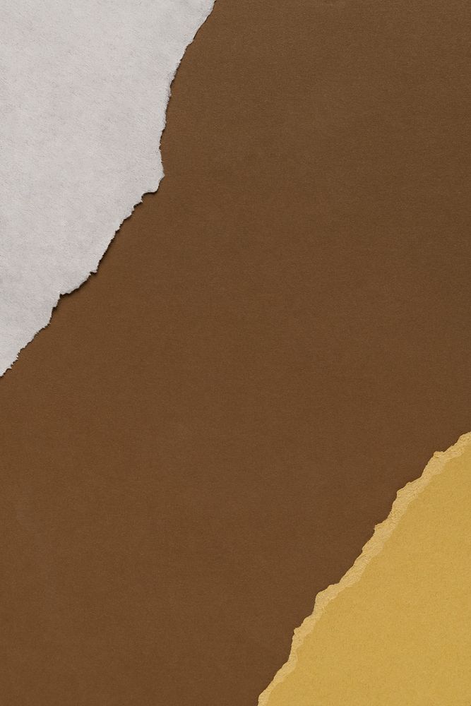 Ripped brown paper craft frame diy earth tone background
