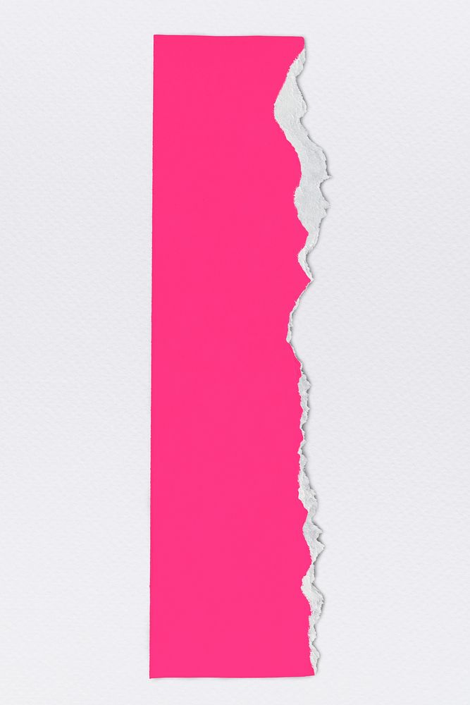 Ripped paper pink element psd in handmade craft