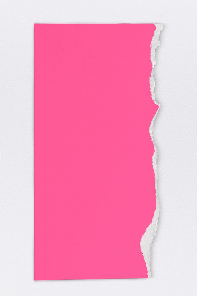 Ripped paper pink element psd in handmade craft