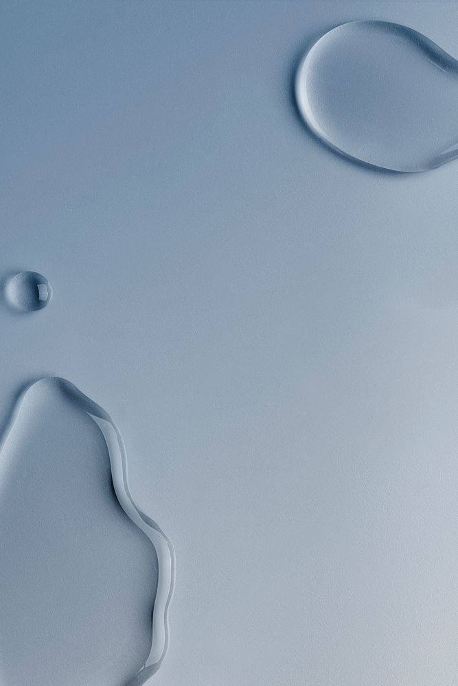 Gradient blue background, water drops texture