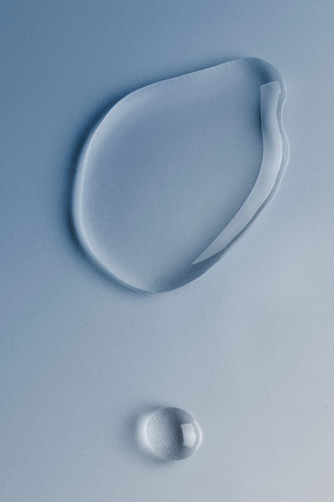 Gradient blue background, water drops texture