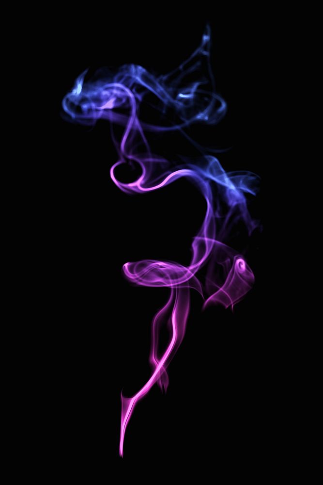 Purple smoke psd design, dark background