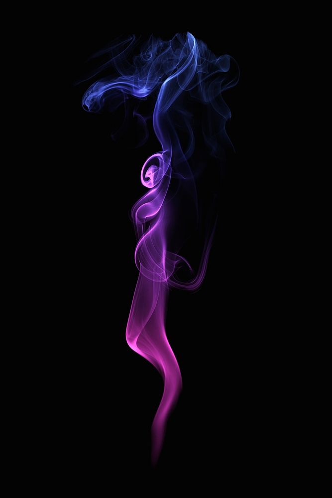 Elegant purple smoke psd, dark aesthetic background