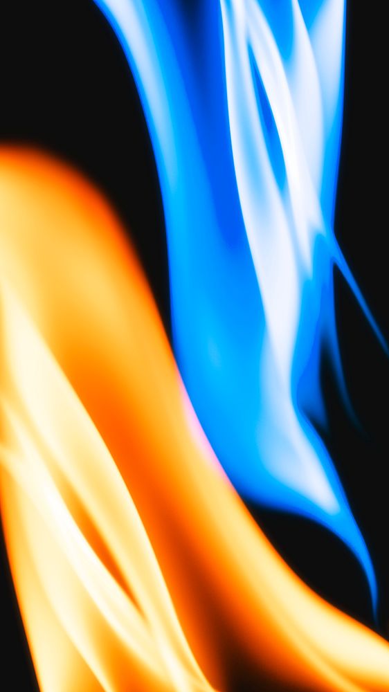 Blue flame iPhone wallpaper, dark fantasy background
