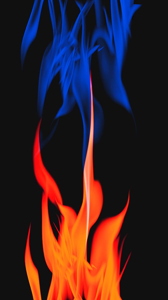 Aesthetic flame phone wallpaper, fantasy burning fire image