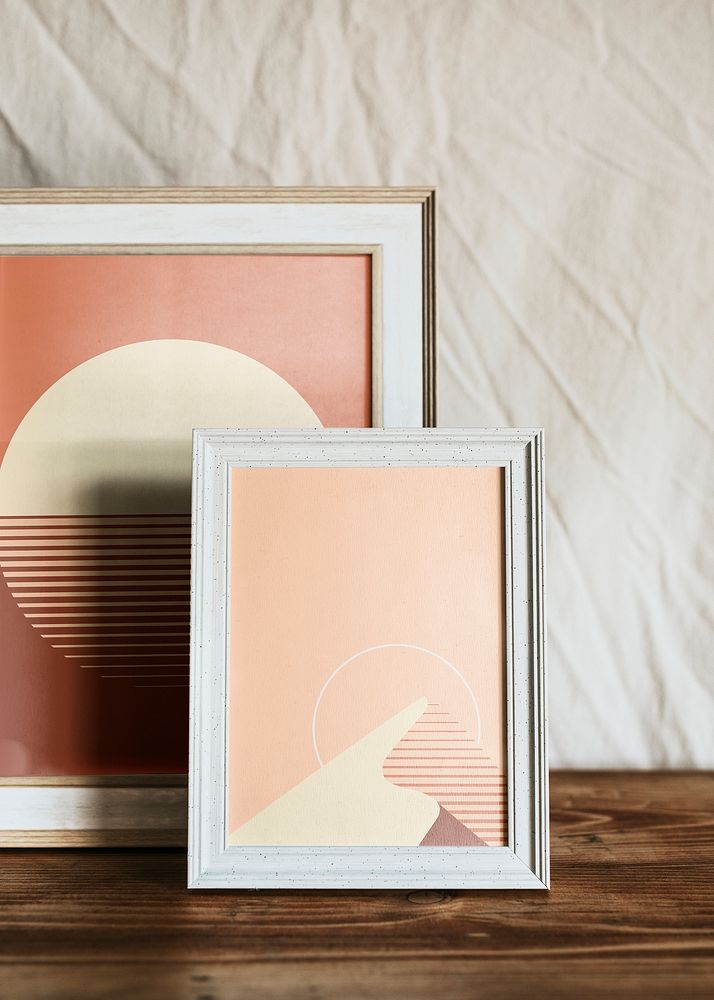 Picture frame mockups psd, aesthetic artworks 