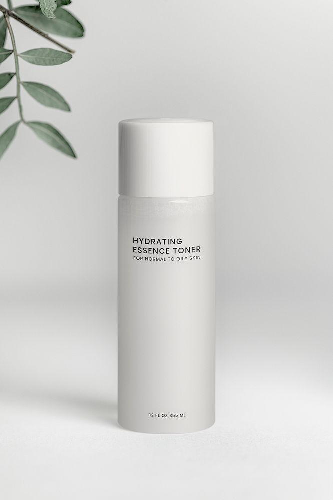 Skincare bottle mockup psd, beauty product packaging, business branding design