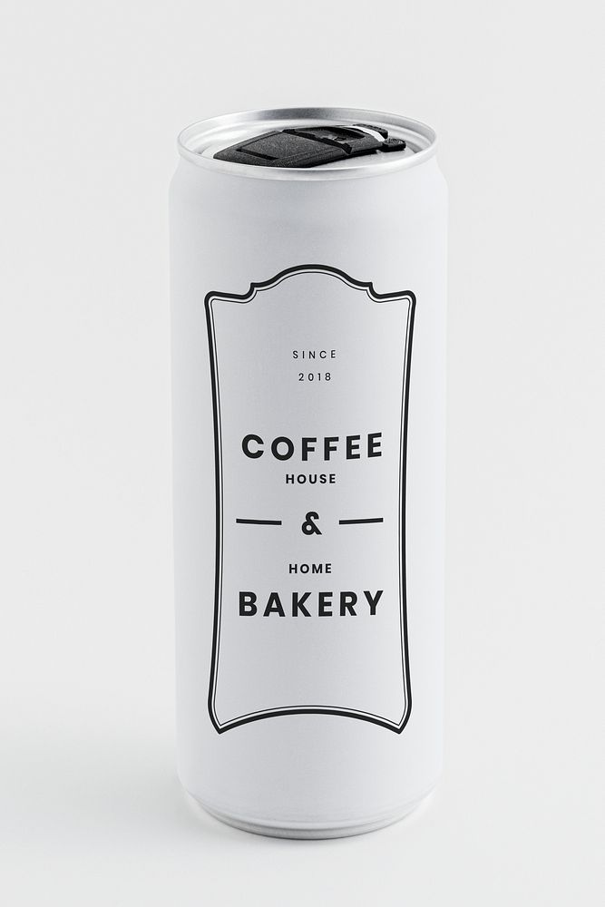 Coffee house and home bakery resealable white can 