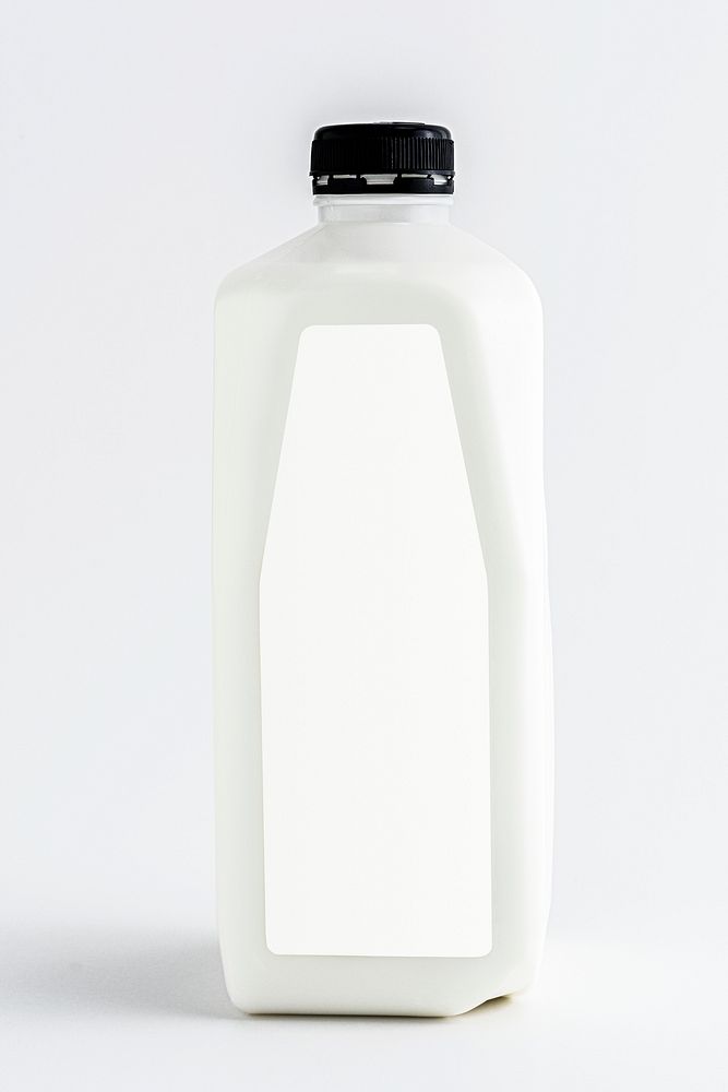Pasteurized milk in plastic bottle