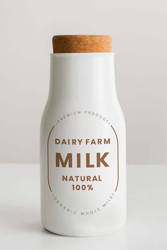 Dairy farm milk natural 100%. JANUARY 29, 2020 - BANGKOK, THAILAND