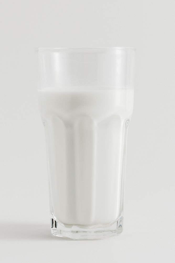 Close up of fresh milk in a glass