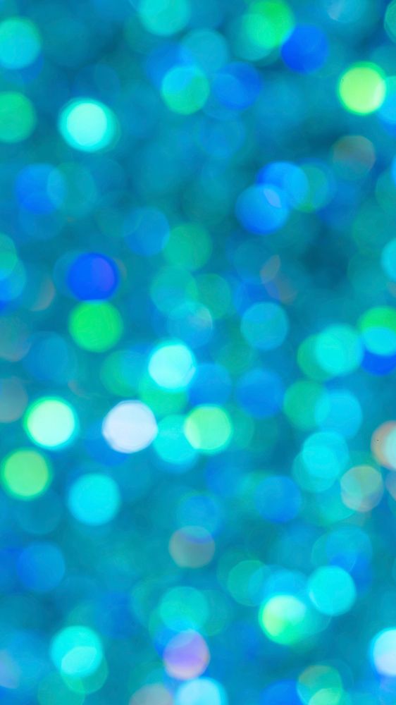 Abstract bright blue bokeh background