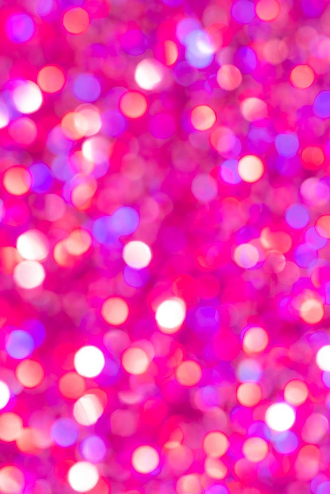 Abstract blurred pink bokeh lights background