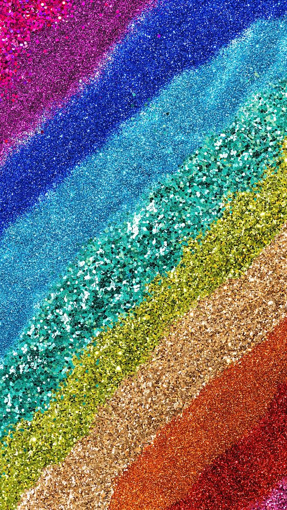 Rainbow glitter iPhone wallpaper, LGBTQ background