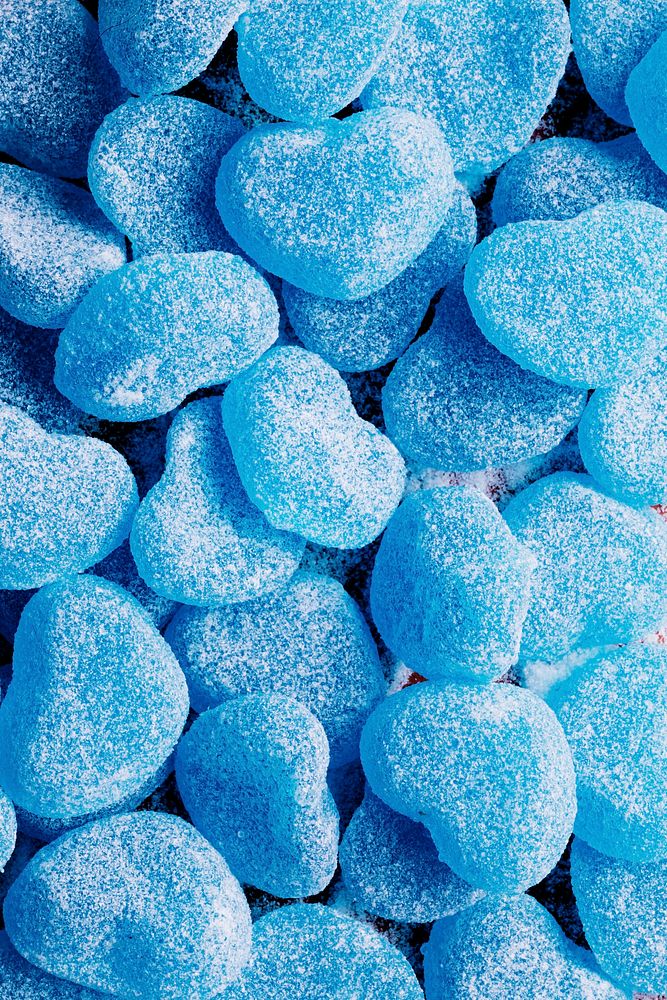 Blue chewy candies