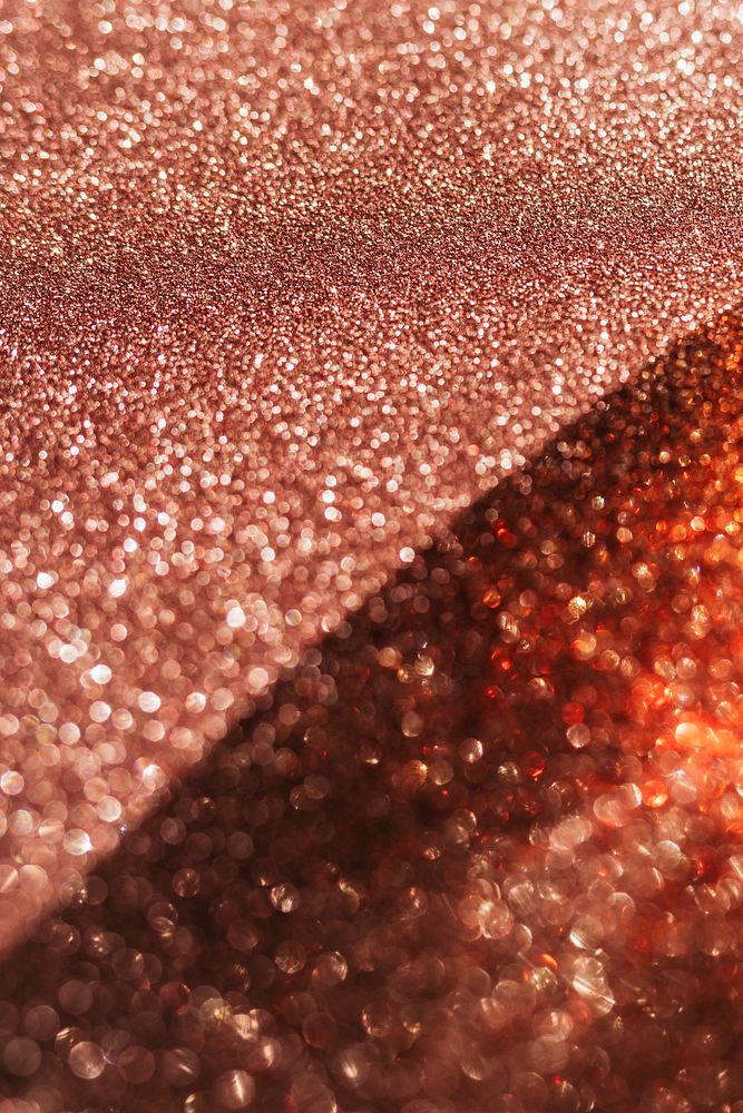 Glittery copper textured surface 