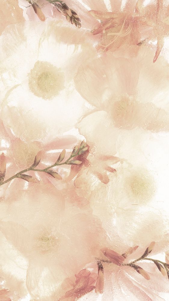 Beige anemone flower mobile wallpaper