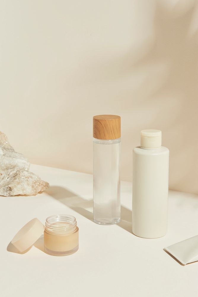 Set of skin care package design resource 
