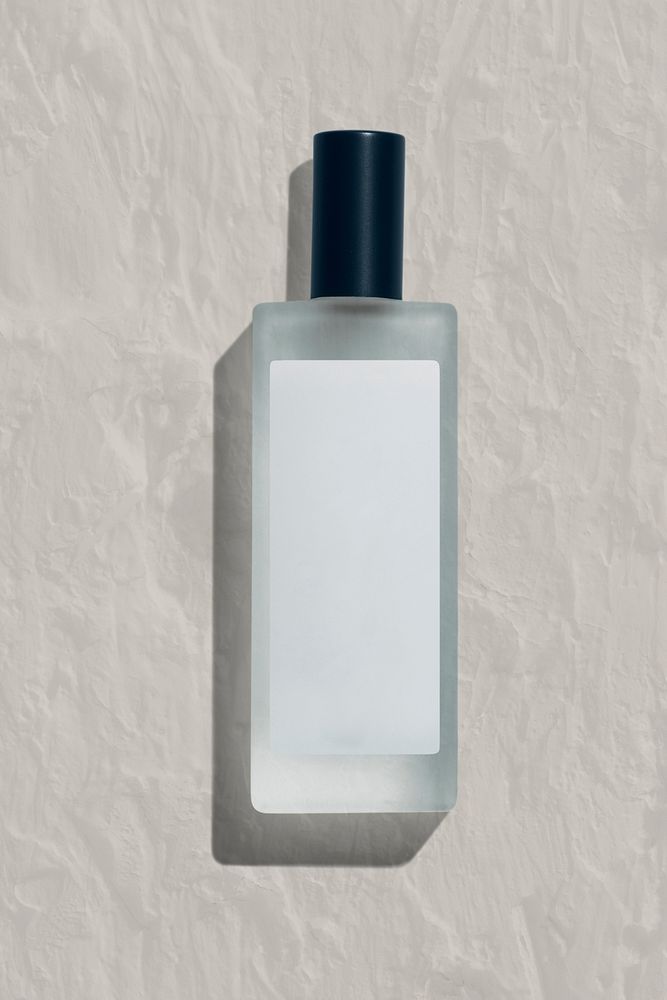 Blank perfume glass bottle mockup design
