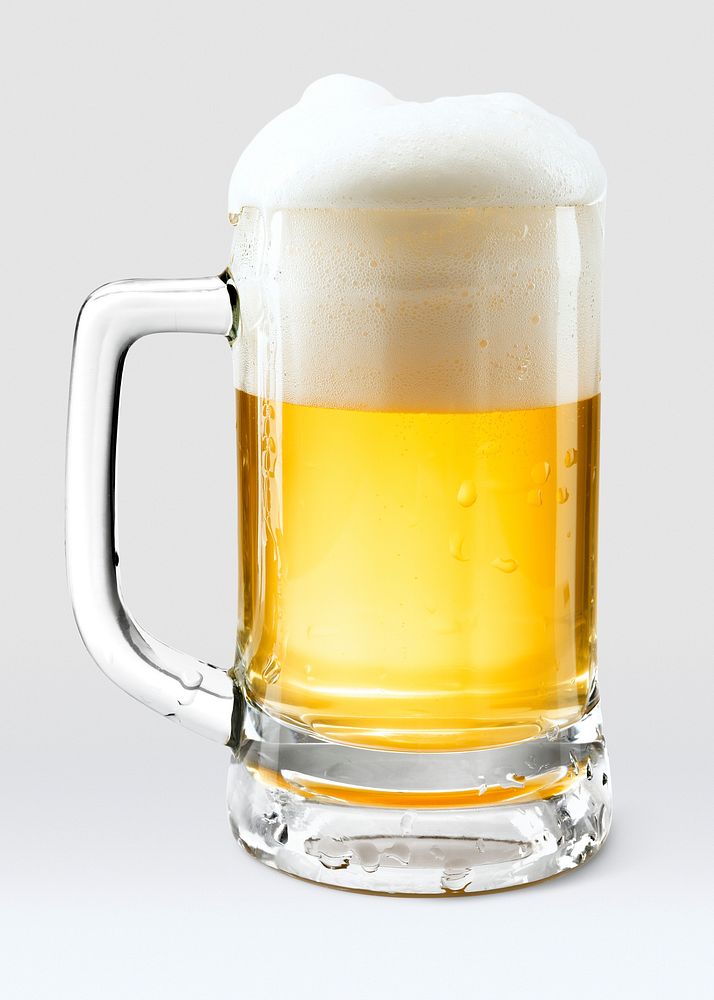 Beer with froth mockup in a mug