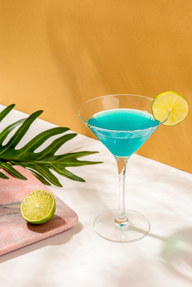 Tropical Blue Lagoon cocktail