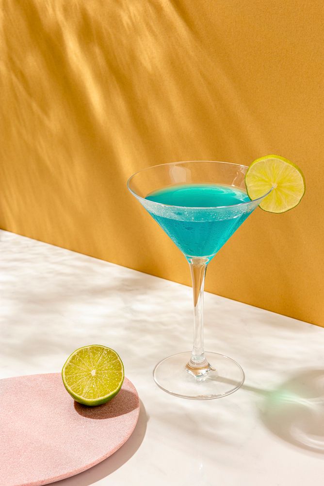 Tropical Blue Lagoon cocktail