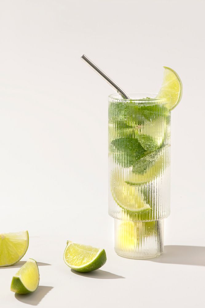 Mojito with fresh mint and lime