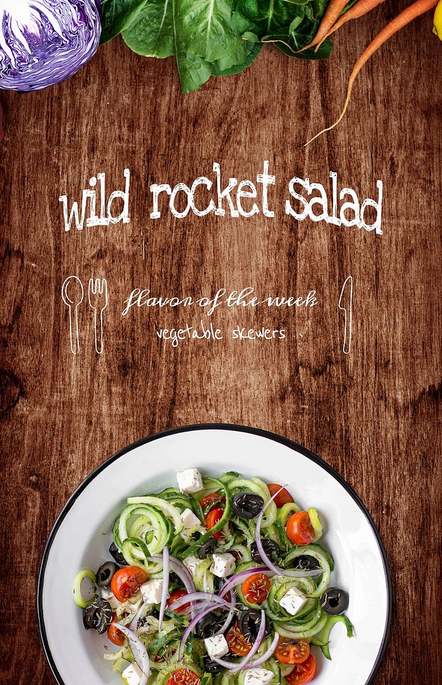 Fresh Greek salad recipe idea template