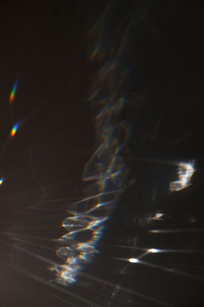 Light leak effect on a black background