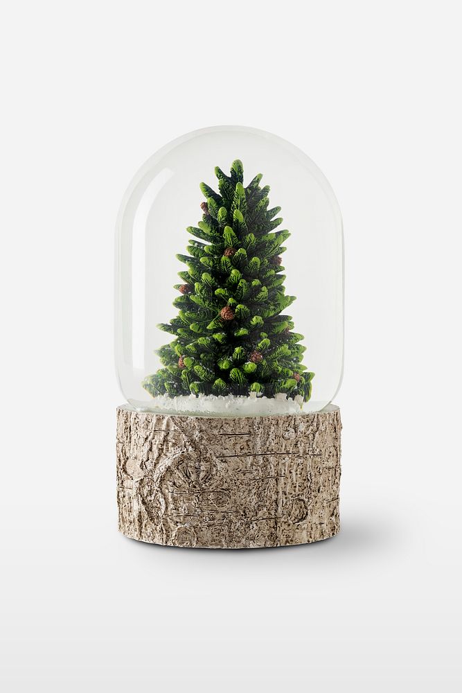 Christmas snow globe design element