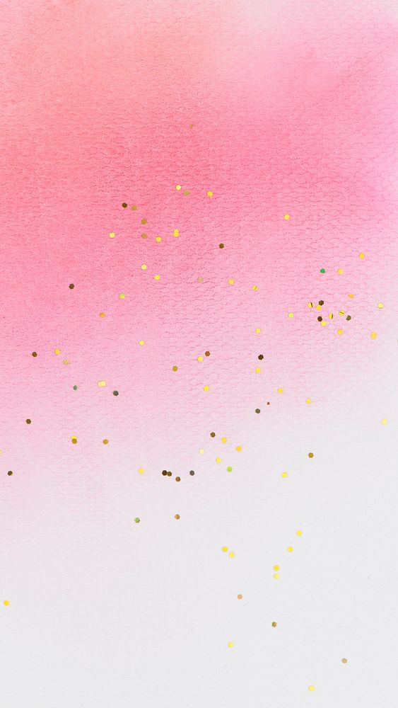 Pink white watercolor phone background