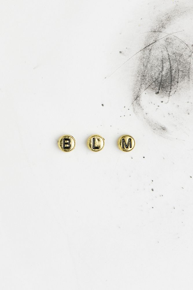 BLM word beads lettering 