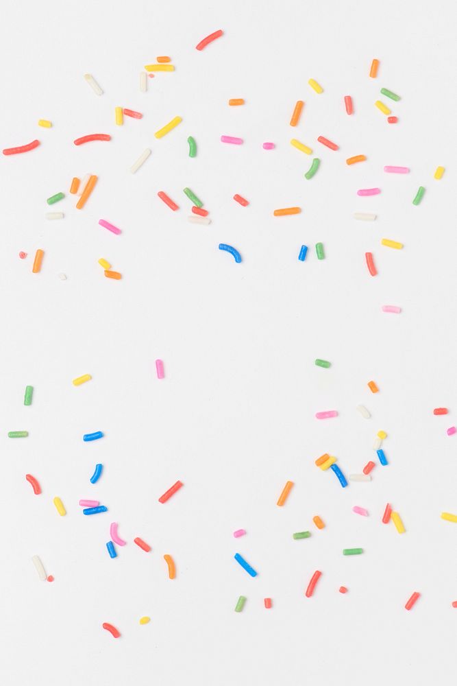 Sprinkles pattern off white background