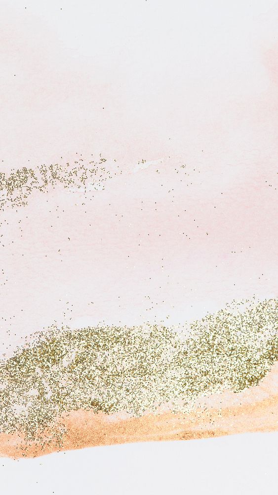 Gold glitter pink feminine phone wallpaper