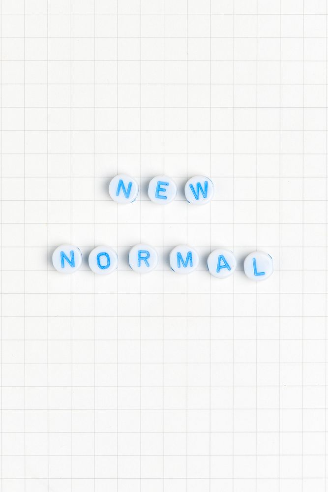 New normal alphabet letter beads