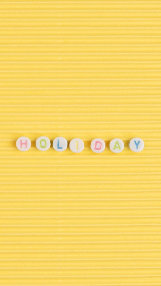 Holiday alphabet letter beads typography