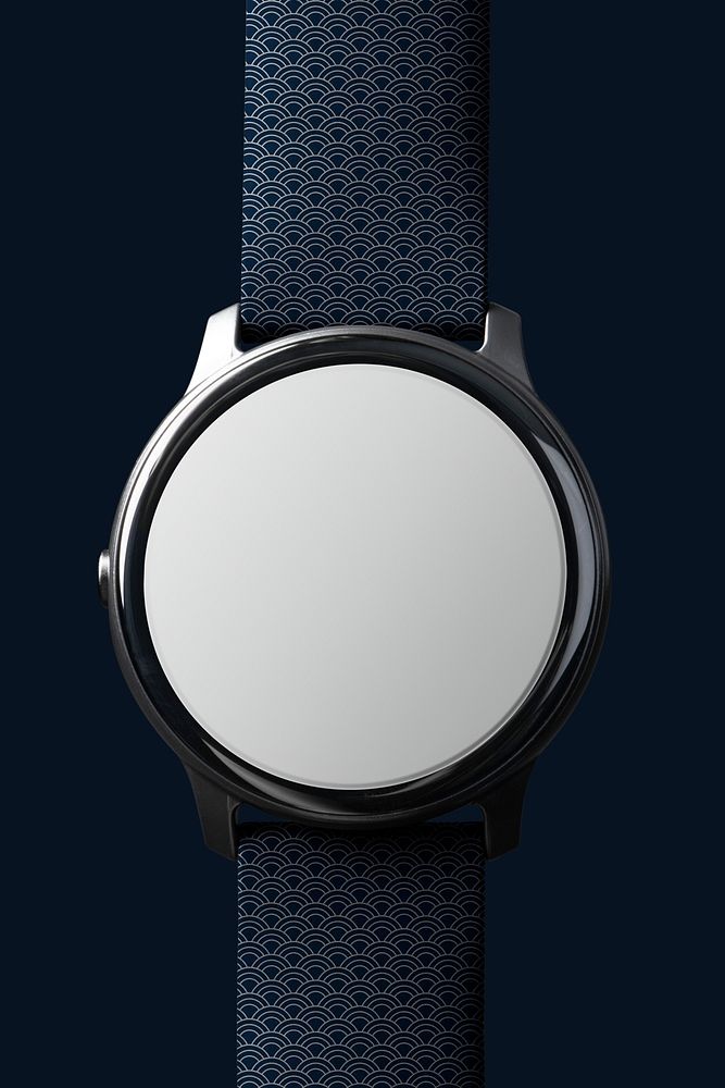 Smart watch screen mockup psd digital device