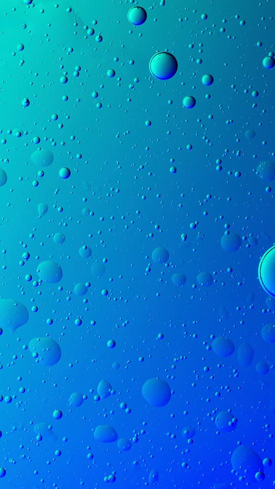 Gradient iPhone wallpaper oil bubble in water background