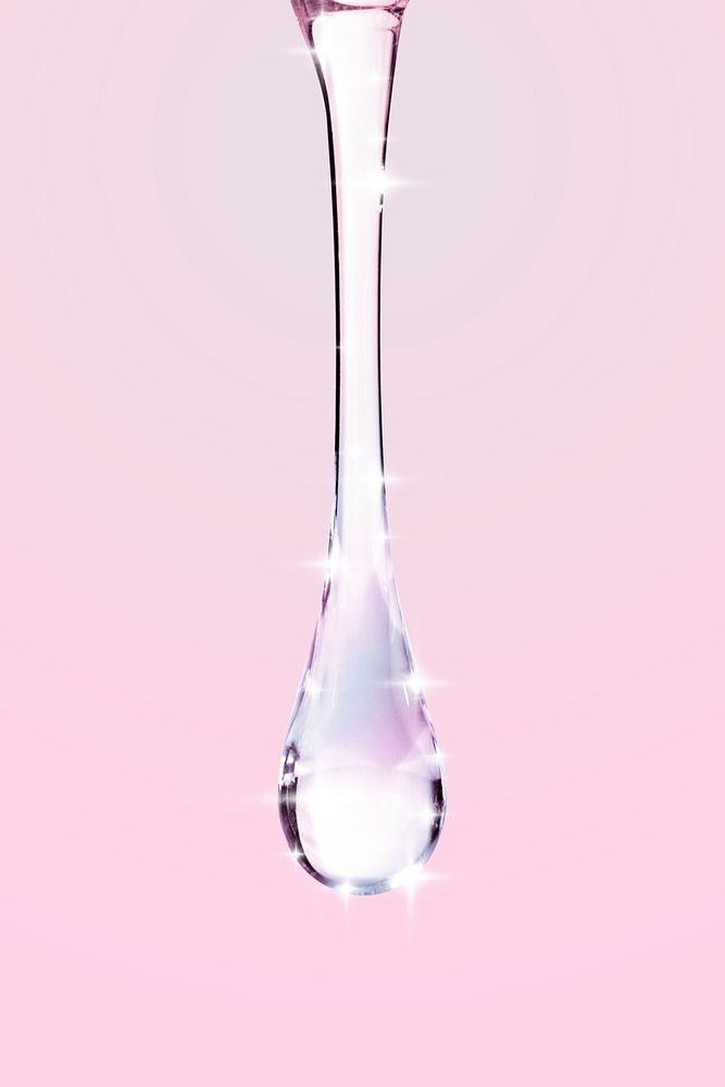 Transparent dripping oil psd beauty product