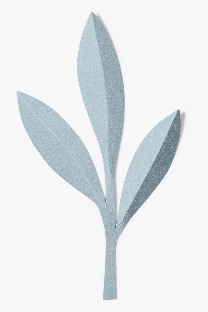 Simple leaf in paper craft style