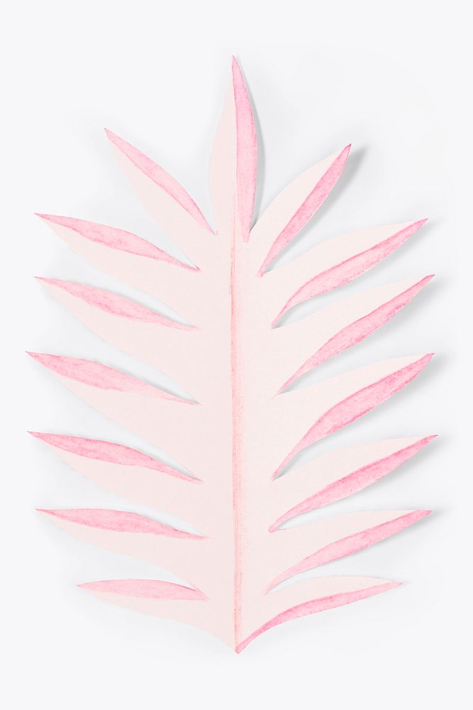 Xanadu leaf in paper craft style