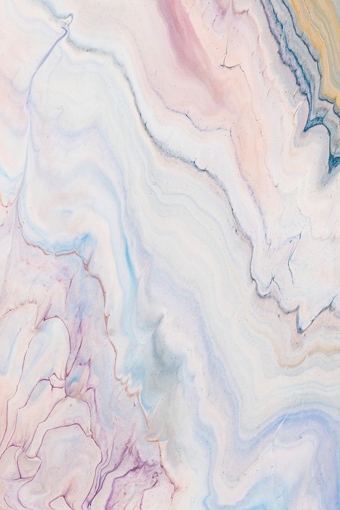 Feminine liquid marble pastel background handmade experimental art