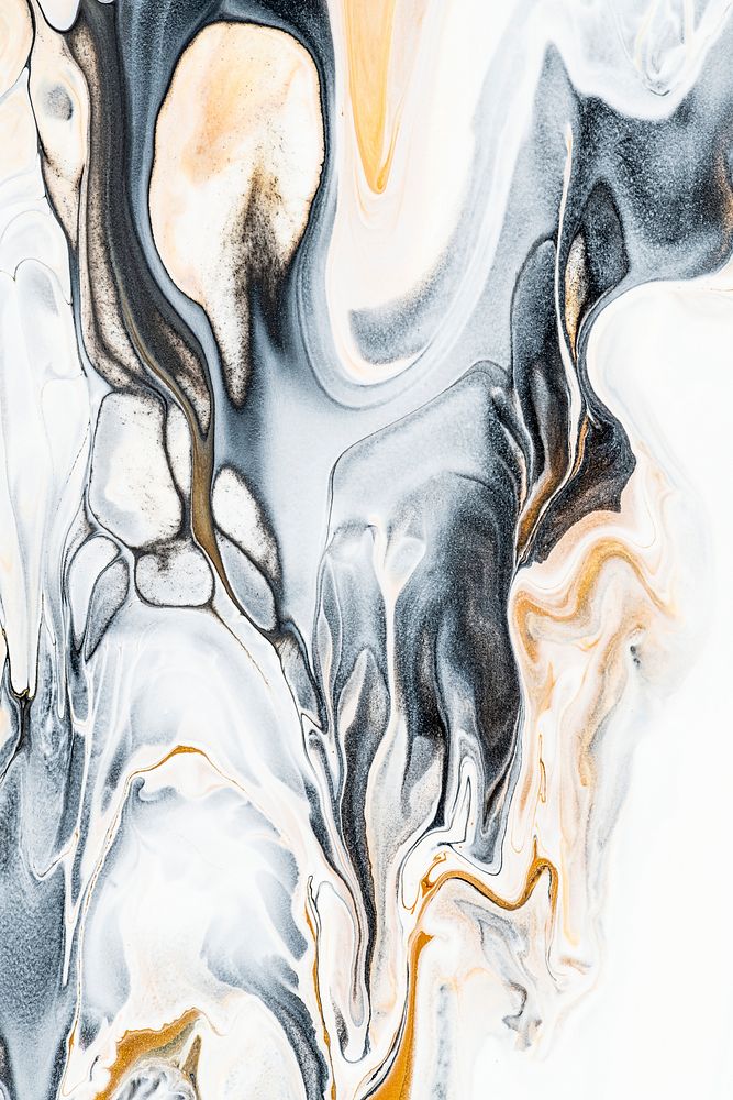 Abstract liquid marble background handmade experimental art