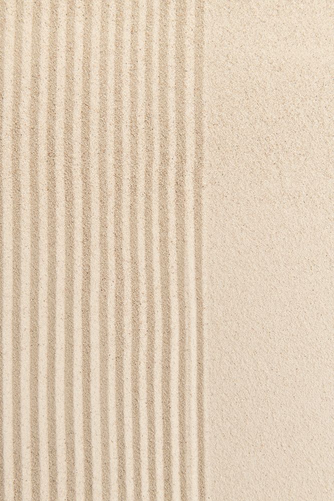 Striped zen sand background in wellness concept
