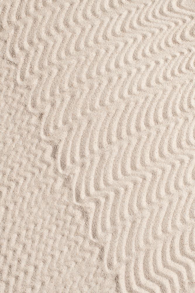 Zigzag patterned sand textured background in wellness concept