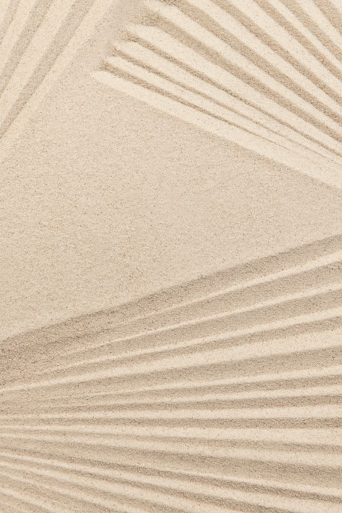 Striped zen sand background in mindfulness concept