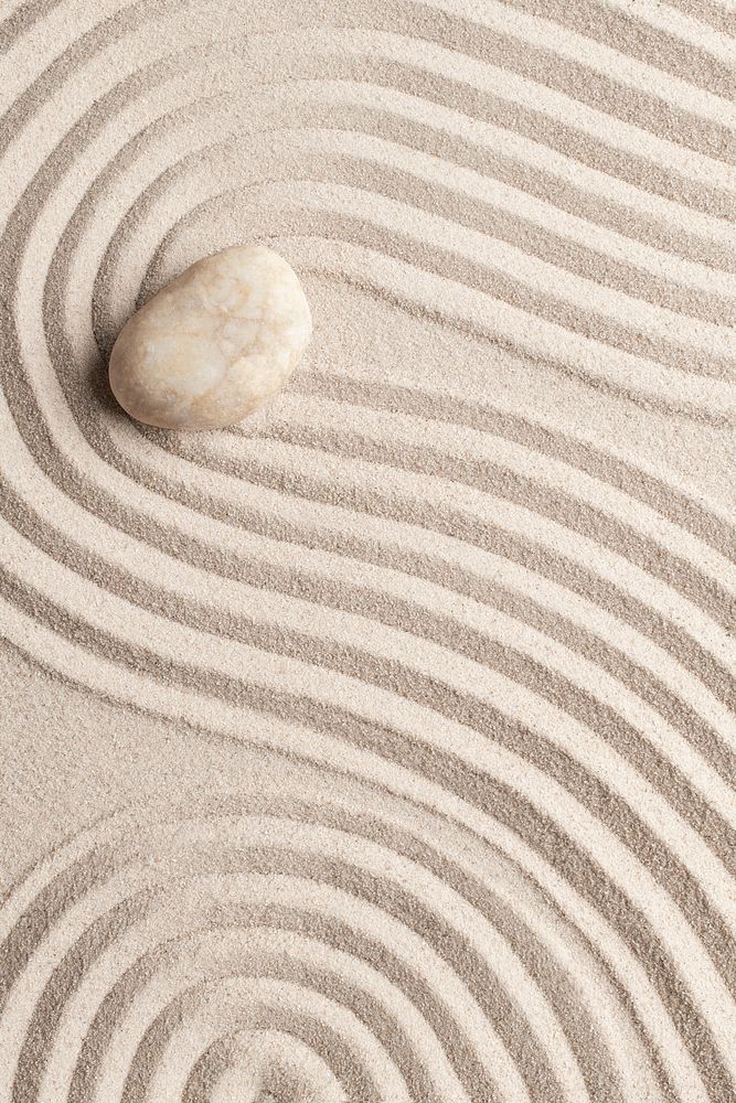 Zen marble stones sand background in peace concept