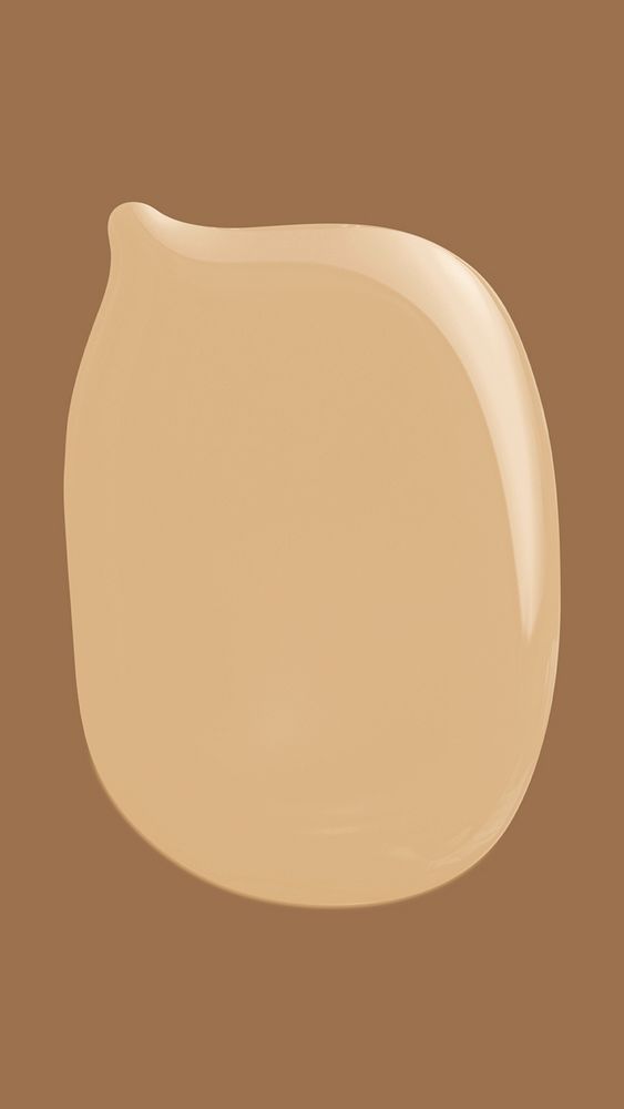 Nude paint drop in light brown background