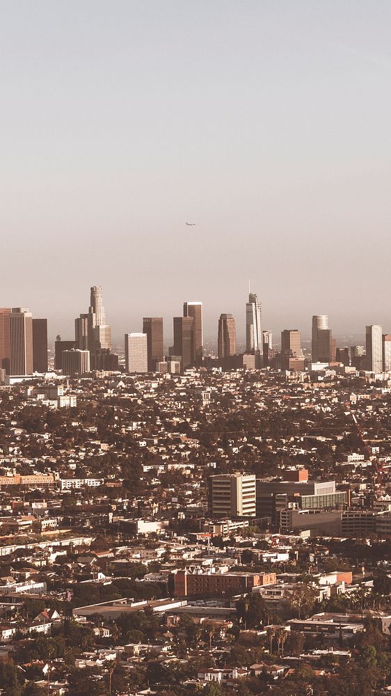 View of Los Angeles city mobile phone wallpaper